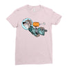 astronaut dog Ladies Fitted T-Shirt