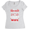 There's This Boy Who Stole My Heart He Calls Me Wife Women's Triblend Scoop T-shirt