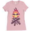bonfire Ladies Fitted T-Shirt