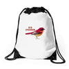 Red Sparrow Drawstring Bags
