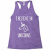 i believe in unicorns 2 Racerback Tank