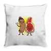 good cop bad chop Throw Pillow
