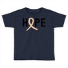 Hope Uterine Cancer Awareness Toddler T-shirt