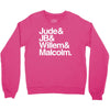 a litle life book white logo Crewneck Sweatshirt