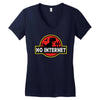 No Internet Women's V-Neck T-Shirt