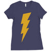 lightning bolt camera flash Ladies Fitted T-Shirt