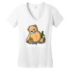 teddy beer Women's V-Neck T-Shirt