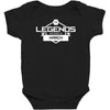 legends are born in march Baby Bodysuit