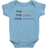 mommy daddy harrison baby name Baby Bodysuit