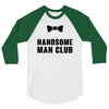 Handsome Man Club Bow Tie 3/4 Sleeve Shirt