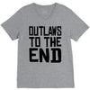 outlaws to the end 3 V-Neck Tee