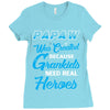 Papaw Was Created because Grankids Need Real Hero Ladies Fitted T-Shirt