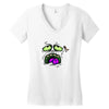 monster face Women's V-Neck T-Shirt