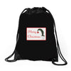 merry christmas Drawstring Bags