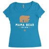 mama bear Women's Triblend Scoop T-shirt