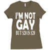 new i'm not gay but $20 is $20 Ladies Fitted T-Shirt