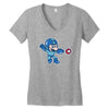 mega mario Women's V-Neck T-Shirt