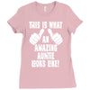 this is what an amazing auntie looks like Ladies Fitted T-Shirt
