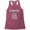 October Girl Racerback Tank