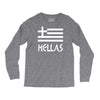 greece hellas greek flag Long Sleeve Shirts
