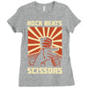 rock beat scissors Ladies Fitted T-Shirt