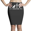 poker ~ fish to shark evolution ~ mens funny poker Pencil Skirts