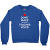 Don't Make Me Use My Teacher Voice Youth Sweatshirt