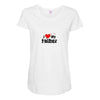 I LOVE MY FATHER Maternity Scoop Neck T-shirt