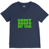 shoot hoops not guns V-Neck Tee