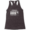 a balanced diet is a beer in each hand Racerback Tank