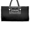 the yoshimi karate Weekender Totes