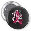 breast cancer awareness hope ribbon heart Pin-back button