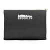 brooklyn city skyline silhouette Accessory Pouches