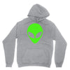uomo alieno ufo stampa verde fluo divertente mitiche Unisex Hoodie