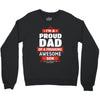 proud dad son Crewneck Sweatshirt
