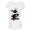 who loves doberman Maternity Scoop Neck T-shirt