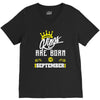 Kings Are Born In September V-Neck Tee