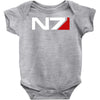 mass effect n7 logo Baby Onesie
