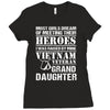 Vietnam Veteran Granddaughter Ladies Fitted T-Shirt