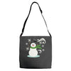 windy snowman Adjustable Strap Totes