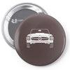 classic kult car auto vintage cabrio Pin-back button