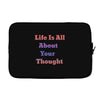 life is all Laptop sleeve