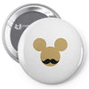 mickey mouse moustache Pin-back button