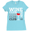 Wine Club pub Ladies Fitted T-Shirt