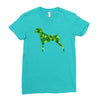 boxer leaf Ladies Fitted T-Shirt