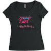 Move Over Boys Let This Girl Show You How To Be A Firefighter Women's Triblend Scoop T-shirt