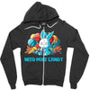 need more candy Zipper Hoodie