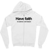 have faith in science and reason t shirt medium funny atheism religion Zipper Hoodie