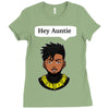 Killmonger Hey Auntie Ladies Fitted T-Shirt