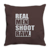 shoot raw Throw Pillow